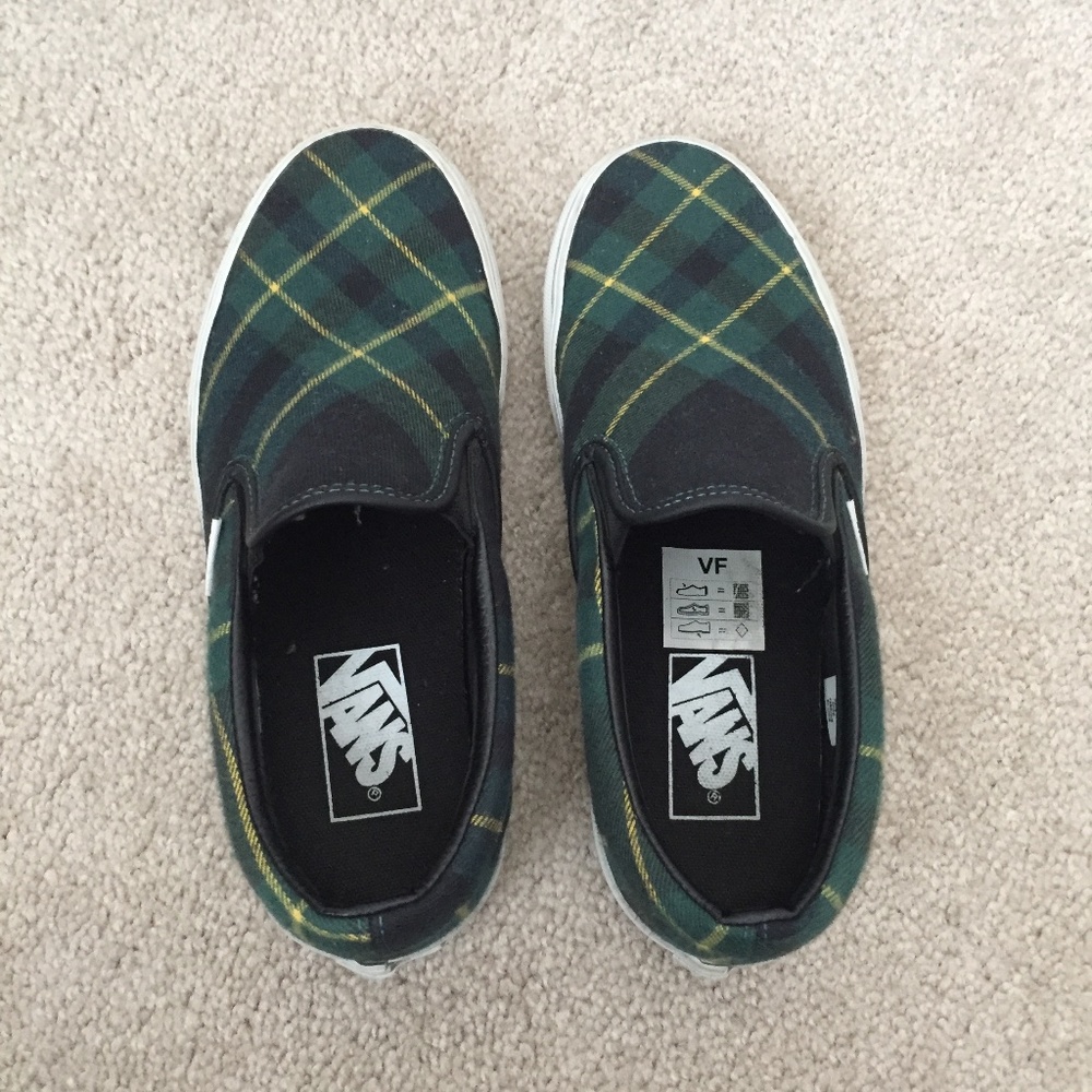 Vans tartan slip-on sneakers - Women size 6.5